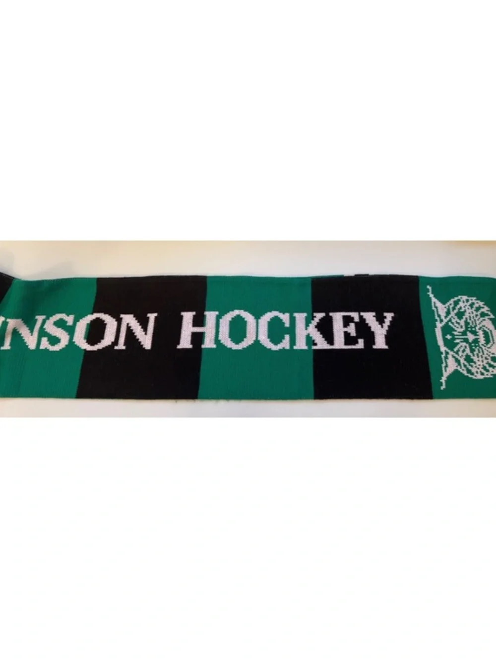 Walter Johnson Icecats Hockey Knit Scarf Green Black White